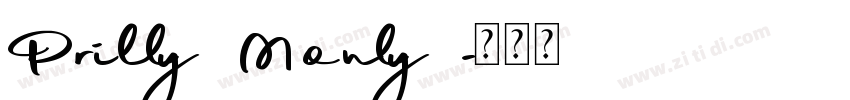 Prilly Monly字体转换